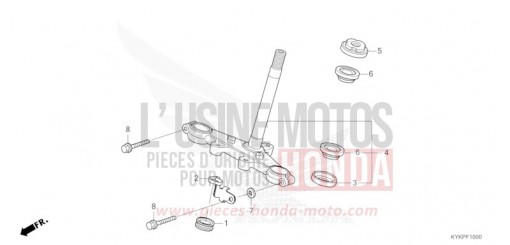 TIGE DE DIRECTION CRF110FR de 2024